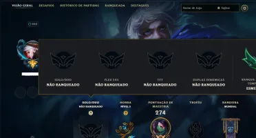 Unranked com 70 Champs e 26 Skins ( ADC / MID )