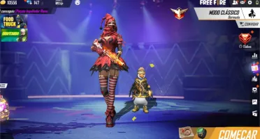 Conta Freefire, calça angelical