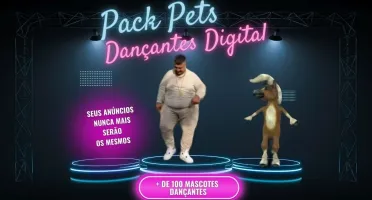 Pack de Mascote dançantes, Viralize seus posts e Anúncios 🚀