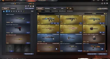 Conta Crossfire AL Barrinha de Ouro com algumas armas de zp