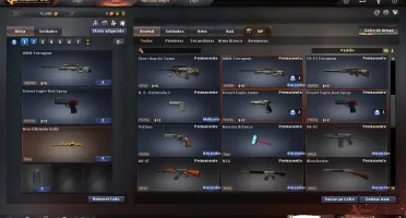 Conta Crossfire AL Barrinha de Ouro com algumas armas de zp