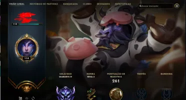 Conta diamante lvl 114