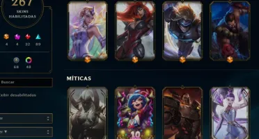CONTA D4 1LP 149 CHAMPIONS / 267 SKINS LVL 494 / GM S9