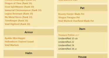 CONTA AQW LVL 100