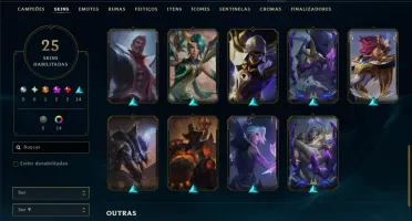 Diamante 1 com 110 Champs e 25 Skins +2 Prestigios