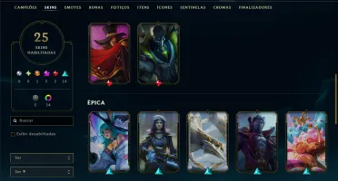 Diamante 1 com 110 Champs e 25 Skins +2 Prestigios