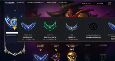 Diamante 1 com 110 Champs e 25 Skins +2 Prestigios