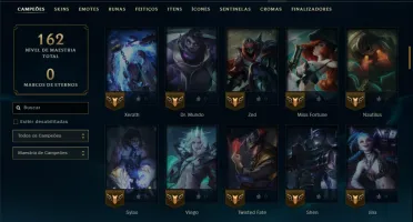 Diamante 1 com 110 Champs e 25 Skins +2 Prestigios