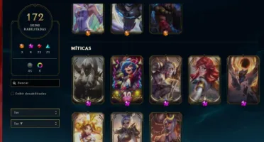 acc, 107 champs, 171skins level 262 gold III