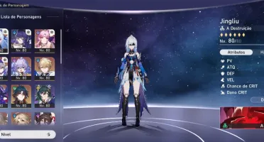 Conta Honkai Star Rail Ar 68 com Vários personagens T5
