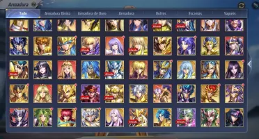 Saint Seiya Awakening com 4 reparos SS/EX e +4 contas CMRD