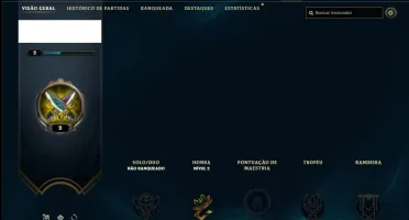 Conta lv 1 com Rammus Rei (RARA) no servidor BR
