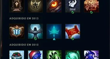 Conta LoL 2012 Raridades nos Icones