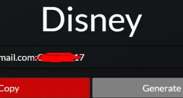 Gerador de contas Disney