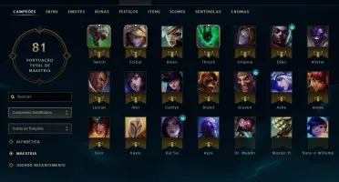 Conta Unranked com Kaisa KDA, 3 reembolsos.