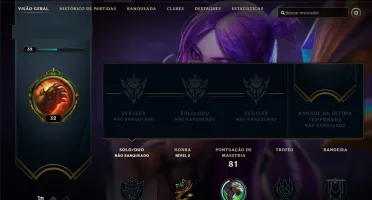 Conta Unranked com Kaisa KDA, 3 reembolsos.