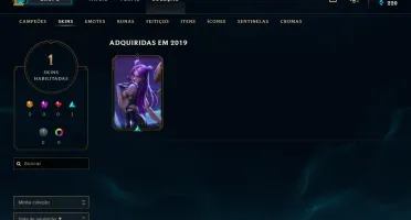 Conta Unranked com Kaisa KDA, 3 reembolsos.
