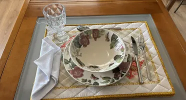Jogo Americano Queijo e Vinho - 6 Peças