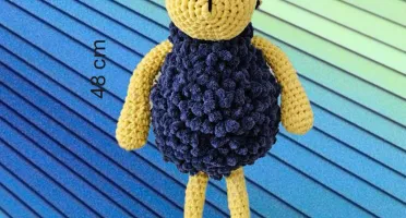 Carneirinho Algodão, feito a mão, crochet