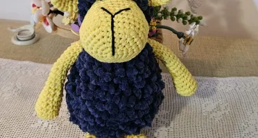 Carneirinho Algodão, feito a mão, crochet