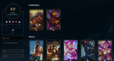 Conta League of Legends Full Acesso - 119 Champs e 49 Skins