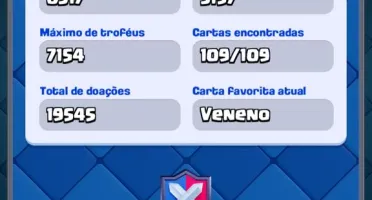 Conta Level 14 7000 trofeus 4939 Gemas