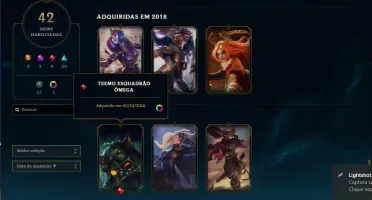 Conta lol platina 4 com Zed prestigio