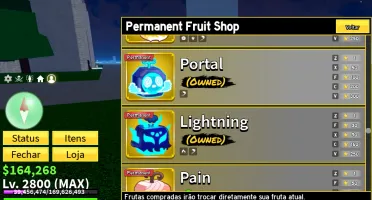 Conta Blox Fruits Lvl 2800 com Dragon Perm + 4 Perms