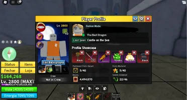 Conta Blox Fruits Lvl 2800 com Dragon Perm + 4 Perms