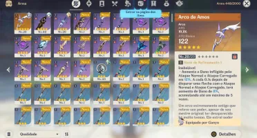 AR25 - Ganyu + Arco de Amos + 29 tiros