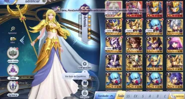 SAINT SEIYA AWAKENING - COM GEMAS AVANÇADAS E LIVROS