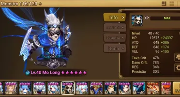 Conta Summoner War, 116 6*, 45 nat5, C3 RTA, LD ELUDIA