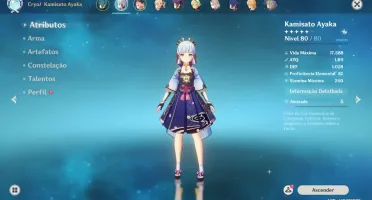 Ayaka C2, Zhongli, Albedo, Jean e Mona