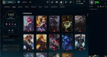 Conta LoL com todos os champs + 150skins