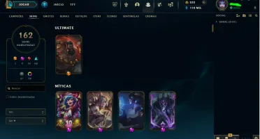 Conta LoL com todos os champs + 150skins