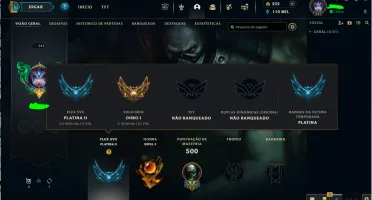 Conta LoL com todos os champs + 150skins