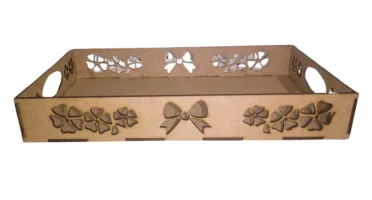 Kit 10 bandejas de MDF cru, para café, decoração, cesta...