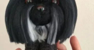 Mini Lhasa Apso - Amigurumi de crochê