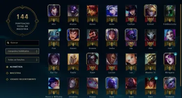 Conta LoL Ouro 1 varios Campeões e Skins(Pulsefire Ezreal)!