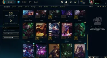 Conta LoL, Platina IV, 60% de WR