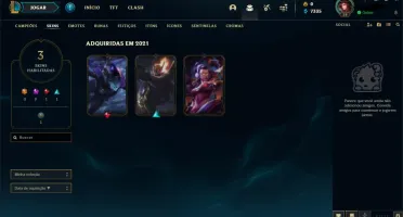 Conta LoL, Platina IV, 60% de WR