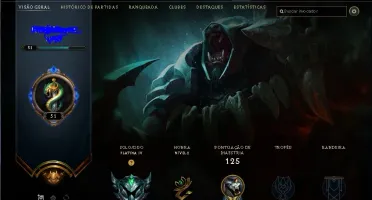 Conta LoL Platina 4