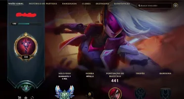 Conta lol DIAMANTE 5, 133 Champs, 77 Skins