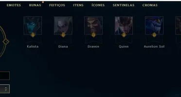 Conta lol DIAMANTE 5, 133 Champs, 77 Skins