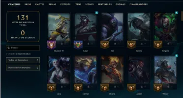 Diamante 4 com 110 Champs e 51 Skins