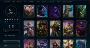 Diamante 4 com 110 Champs e 51 Skins