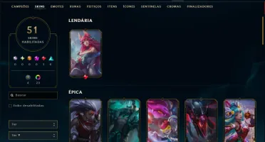 Diamante 4 com 110 Champs e 51 Skins