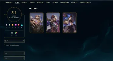 Diamante 4 com 110 Champs e 51 Skins