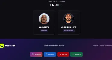 Template Para Web Rádio Blogspot Vibe Fm 89 Fr.V10/26