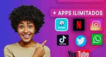 Internet móvel ilimitada você conectado 24 horas por dia